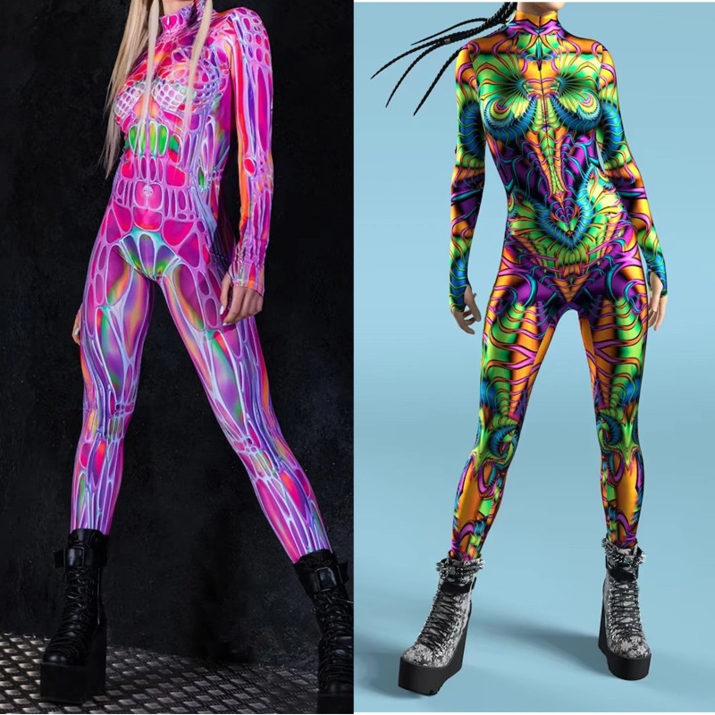 2026 Women Cosplay Fashion Lon - огляд і ціна Romper Floral Print